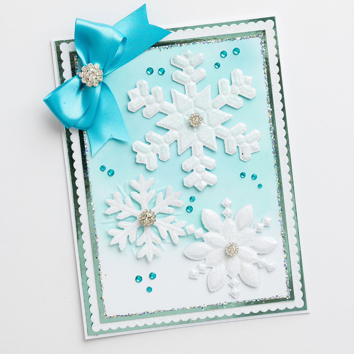 Bejewelled Snowflakes Winter Wonderland Collection Card Tutorial