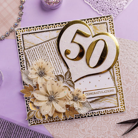 50th Anniversary - Chic Boutique Collection Card Tutorial
