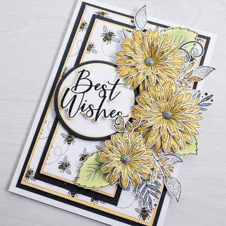 Learn how to make your own beautiful Best Wishes cards at home using this quick and easy tutorial from Chloes Creative Cards.