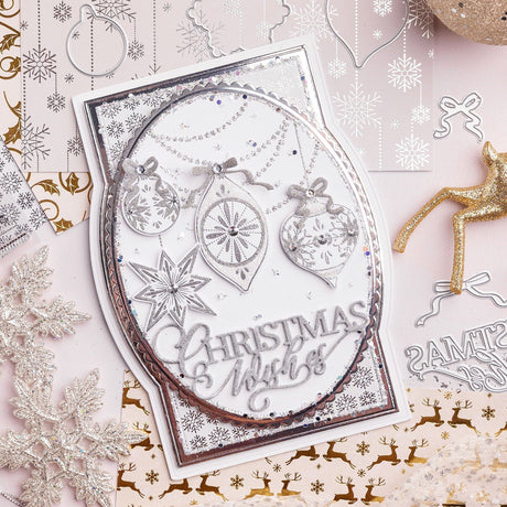 Gilded Christmas Baubles - Gilded Christmas Card Tutorial