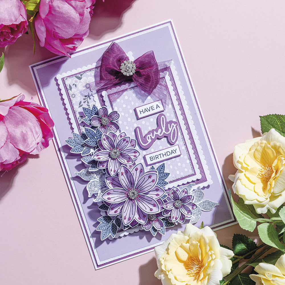 Have A Lovely Birthday Flower Builder Collection Card Tutorial Have A Lovely Birthday Flower Builder Collection Card Tutorial