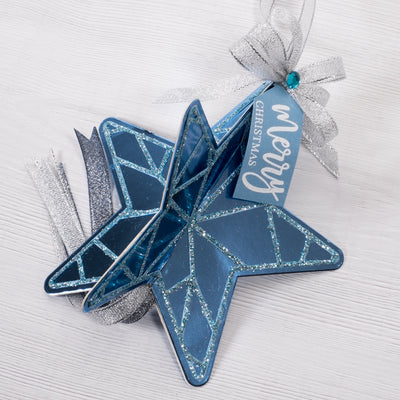 12 Projects of Christmas Day 9 - Geometric Star Christmas Tree Decoration by Rebecca Houghton