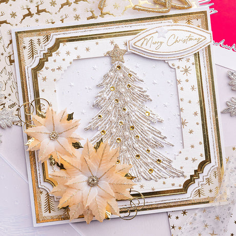 Chloe's Creative Cards 5x7 3D Embossing Folder & Metal Die Set - Christmas Tree