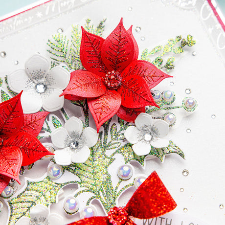 Chloe's Creative Cards Die & Stamp - Beautiful Bouquet Christmas Flowers