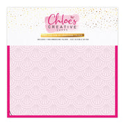 Chloes Creative Cards - 8x8" 2D Embossing Folder Fabulous Fan
