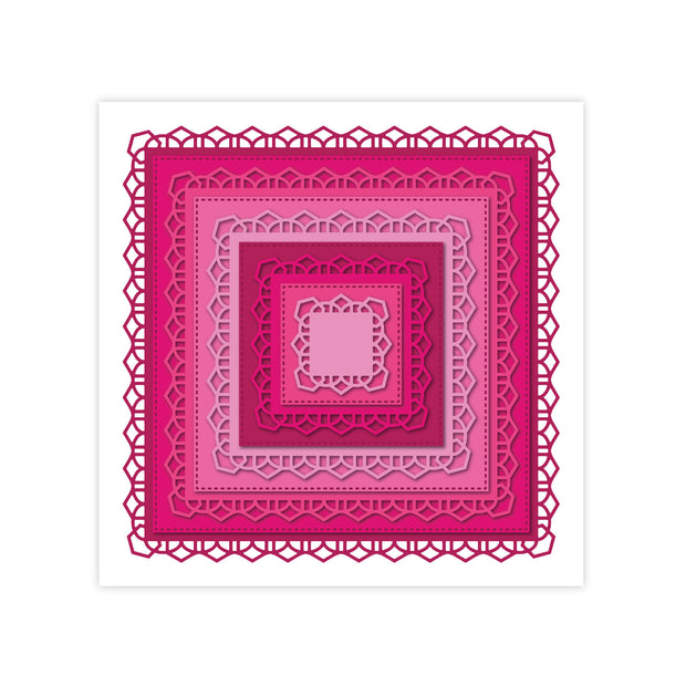 Chloes Creative Cards Metal Die Set - 6x6 Decorative Square