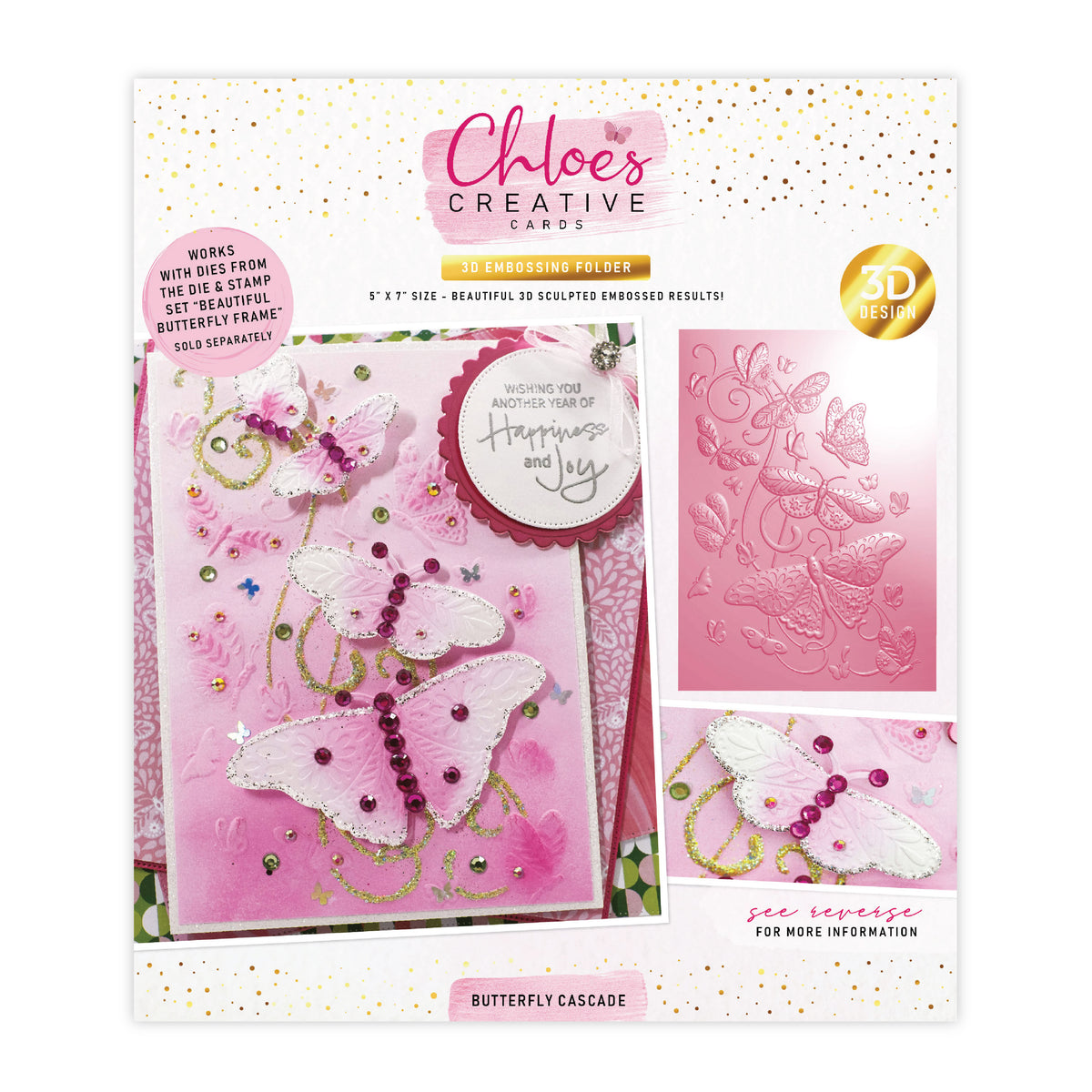 Gabarit De Gaufrage 3D Hiver - Motif Arbres Pour Cartes Et Scrapbooking, 11.5x16 Cm