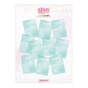 Chloes Creative Cards Designer Printed Vellum (A4) (20 Sheets) - Aquamarine Wash