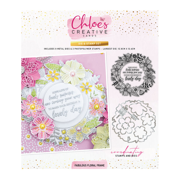 Chloes Creative Cards Floral Frames & Flutters Collection - I NEED IT ALL - Brown Box