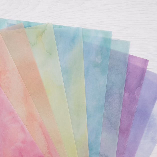 Chloes Creative Cards Watercolour Washes Printed Vellum 50 Sheets