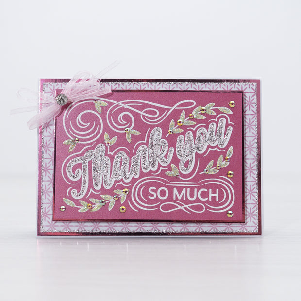 Chloes Creative Cards Photopolymer Stamp Set (A6) - Statement Sentiments Thank You