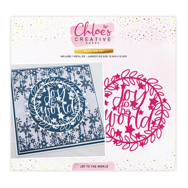 Chloes Creative Cards Metal Die Set – Joy to the World