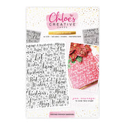 Chloes Creative Cards Christmas Sentiment Background A6 Photopolymer Stamp
