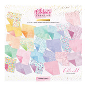 Chloes Creative Cards 8x8 Designer Printed Paper Pad - Summer Florals