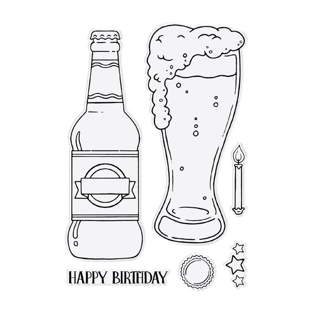 Chloes Creative Cards Die & Stamp Set - Birthday Beer