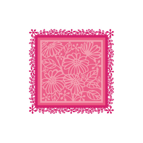 Chloes Creative Cards Metal Die Set - Leafy Lace Background