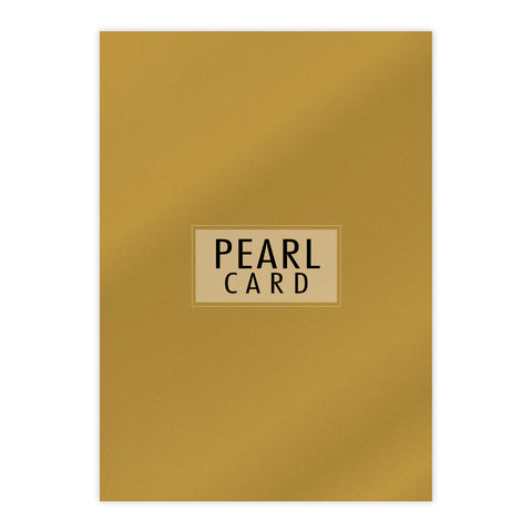 Chloes Luxury Pearl Card 10 Sheets Fine Gold
