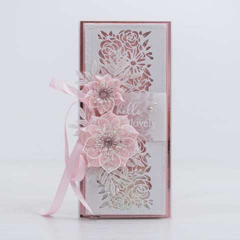 Chloes Creative Cards Metal Die Set – Floral Lace Border