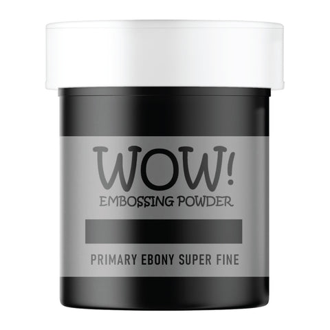WOW Embossing Powder Primary Ebony Superfine Large Jar