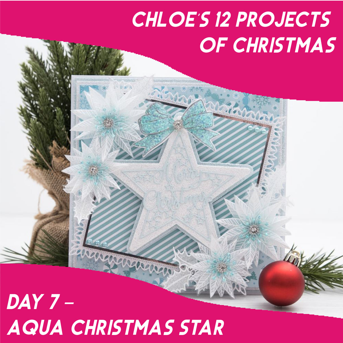 Chloe's 12 Projects of Christmas - Day 7 - Aqua Christmas Star – Chloes ...