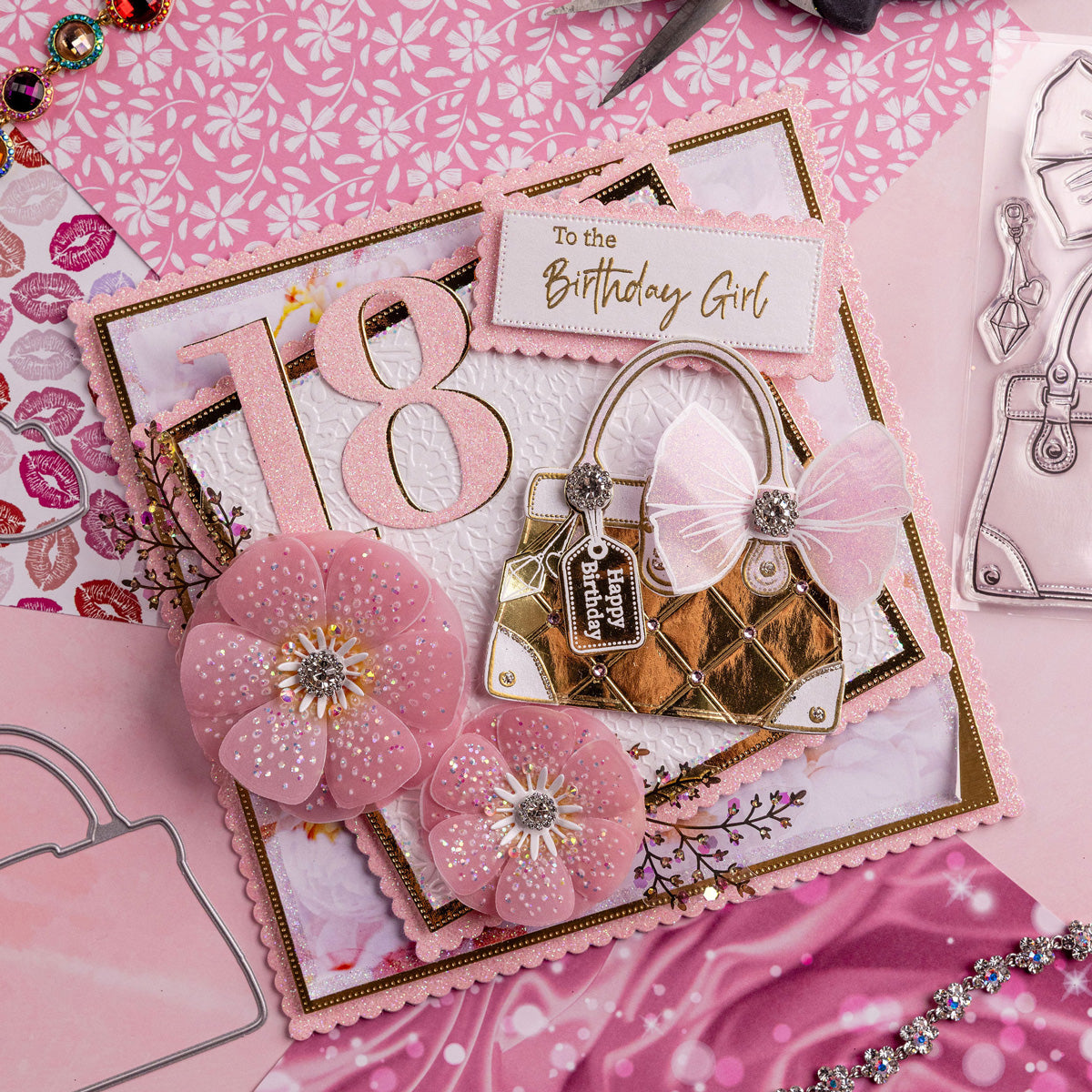 18th Birthday Girl - Chic Boutique Collection Card Tutorial