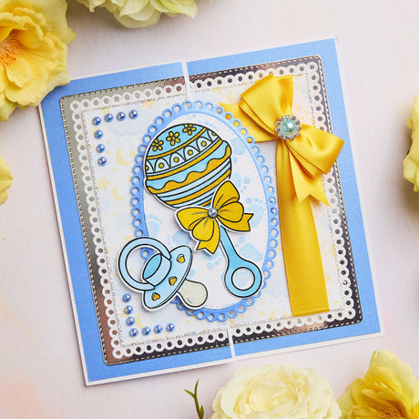 Baby Rattle - Baby Collection Card Tutorial