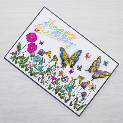 Happy Birthday - Beautiful Butterflies Card Tutorial