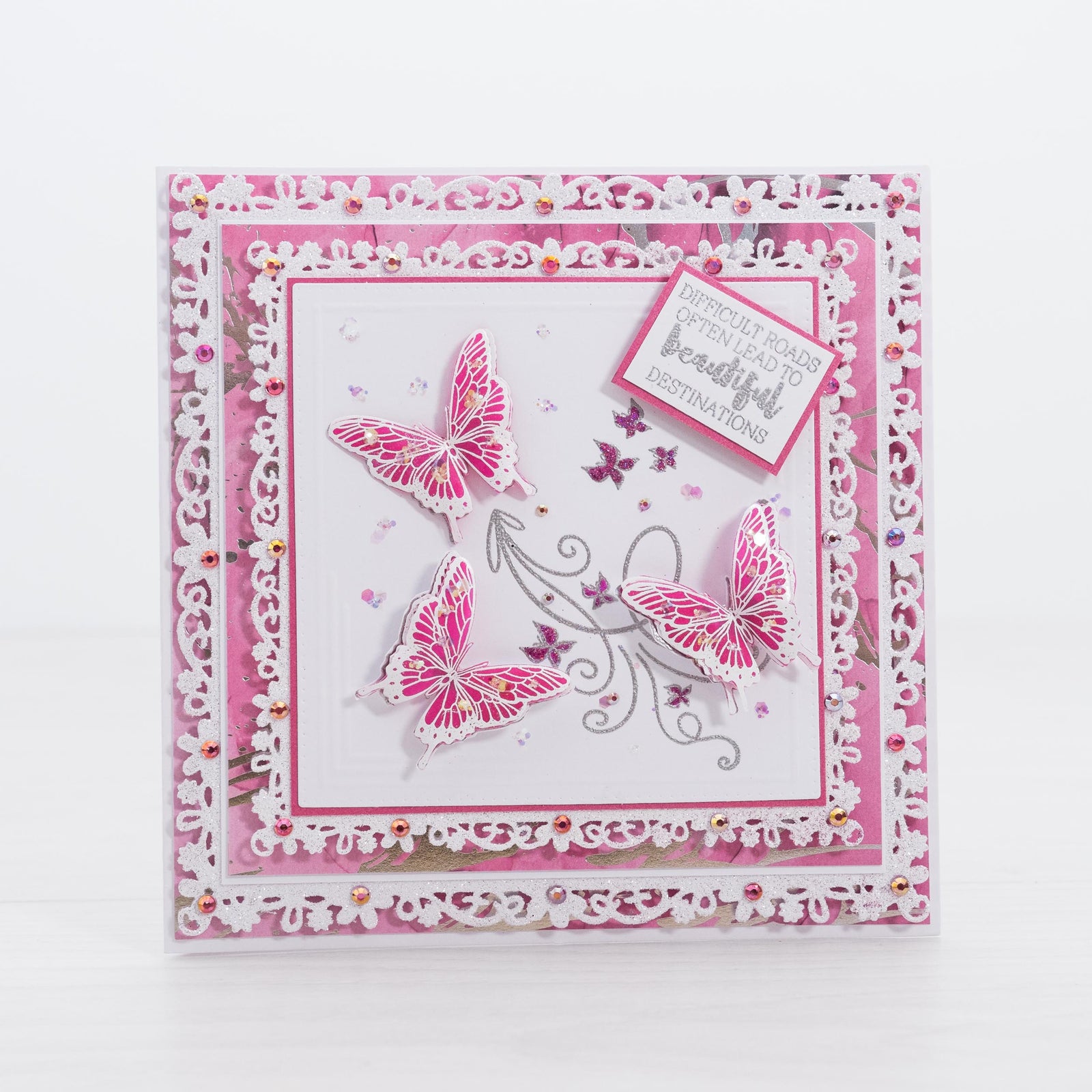 Difficult Roads - Beautiful Butterflies Card Tutorial