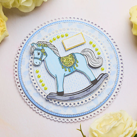 Birthday Rocking Horse - Baby Collection Card Tutorial