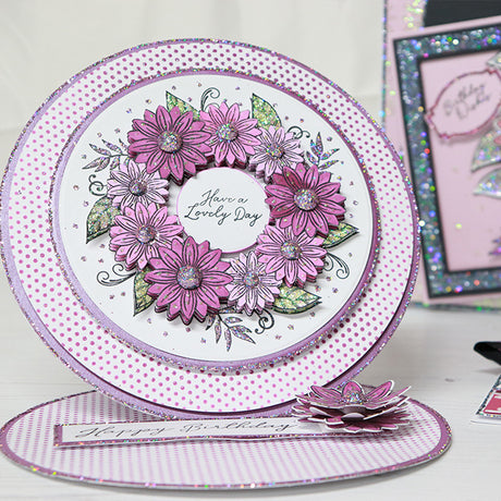 How to make Sunflower Wreath Easel Card