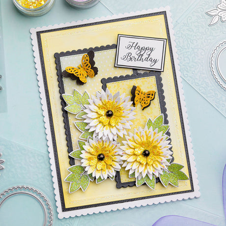 Butterflies and Daisies - Daisy Collection Card Tutorial