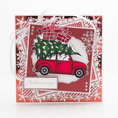 Driving Home For Christmas - Candy Cane Lane Card Tutorial