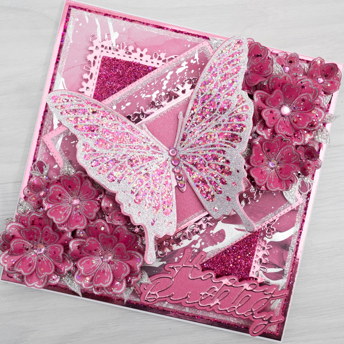 Azalea Grande Botanical Butterfly - Beautiful Butterflies Card Tutoria ...
