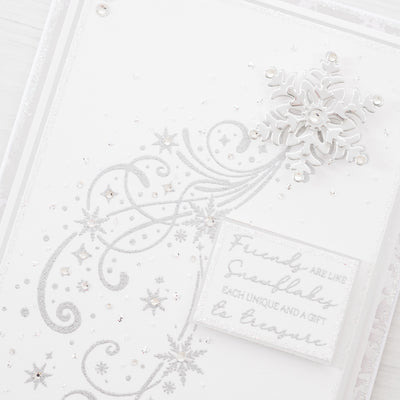 YouTube - Swirly Snowflake Flurry Stamping Cardmaking Project