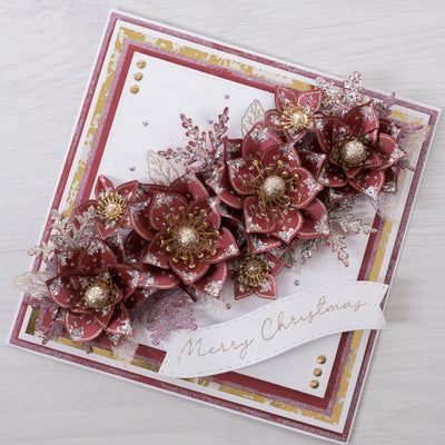 12 Projects of Christmas Day 3 - Christmas Garland Cardmaking Project by Rebecca Houghton