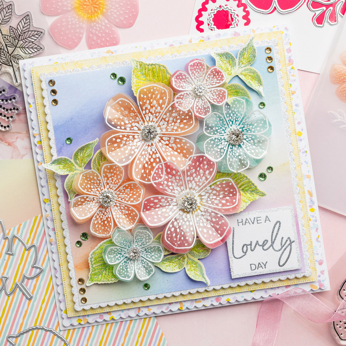 Floral Flight - Flower Builder Collection Card Tutorial