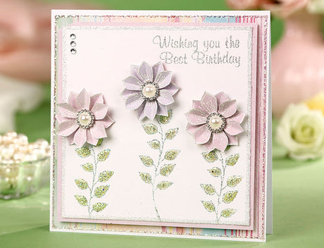 How to Make a Floral Trio Birthday Card