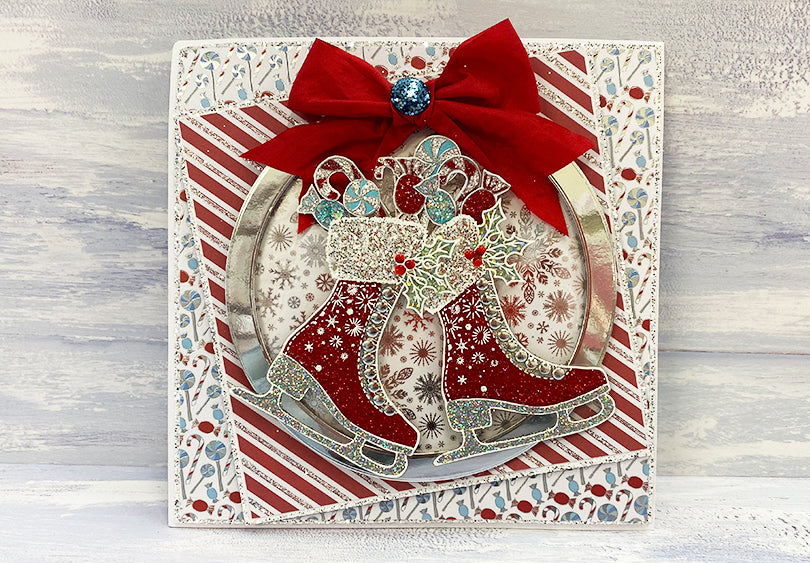 Glitter Ice Skate and Acetate Card Tutorial