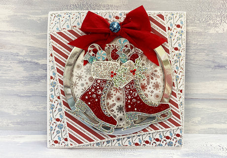 Glitter Ice Skate and Acetate Card Tutorial