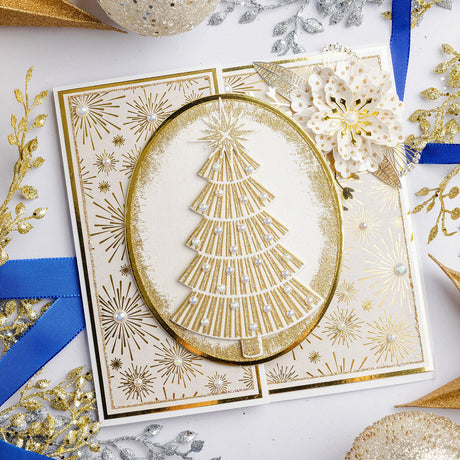 Golden Tree - Starlit Christmas Collection Card Tutorial