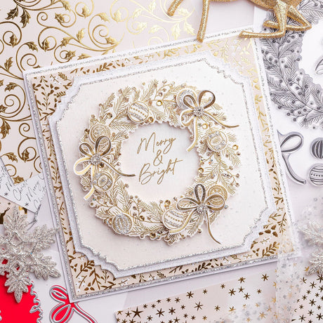 Golden Wreath - Gilded Christmas Card Tutorial
