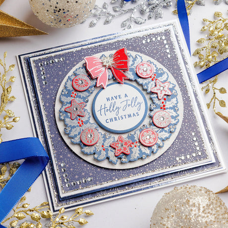 Holly Jolly Christmas - Starlit Christmas Card Tutorial