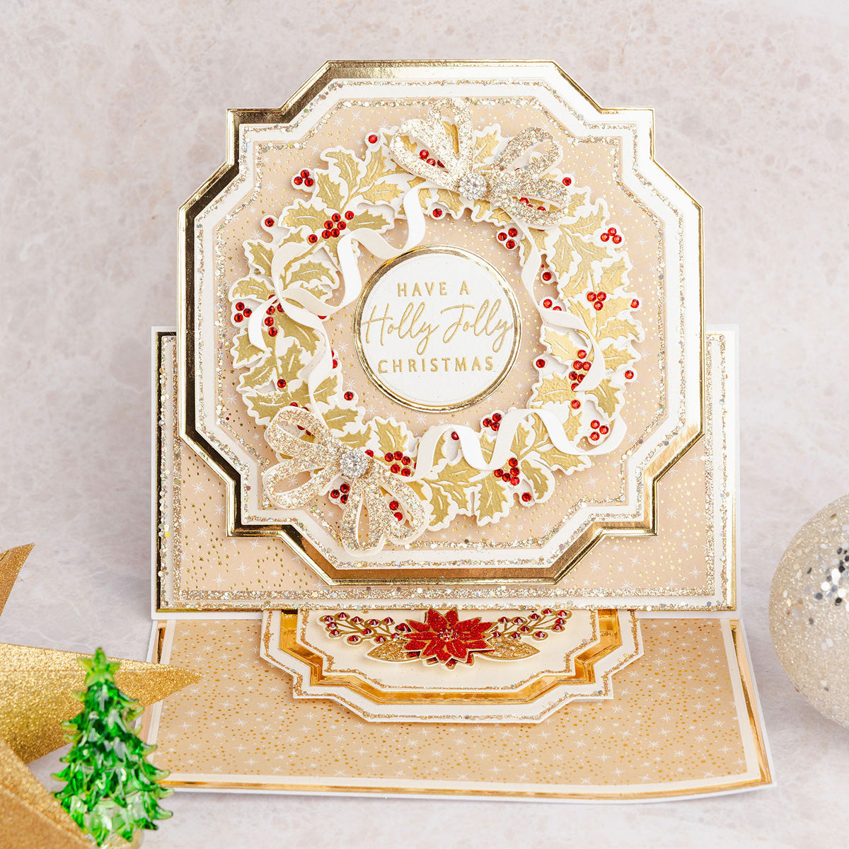 Holly Wreath - Starlit Christmas Collection Card Tutorial