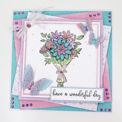 Have a Wonderful Day - Box Kit 12 Limited Edition Stamp Card Tutorial