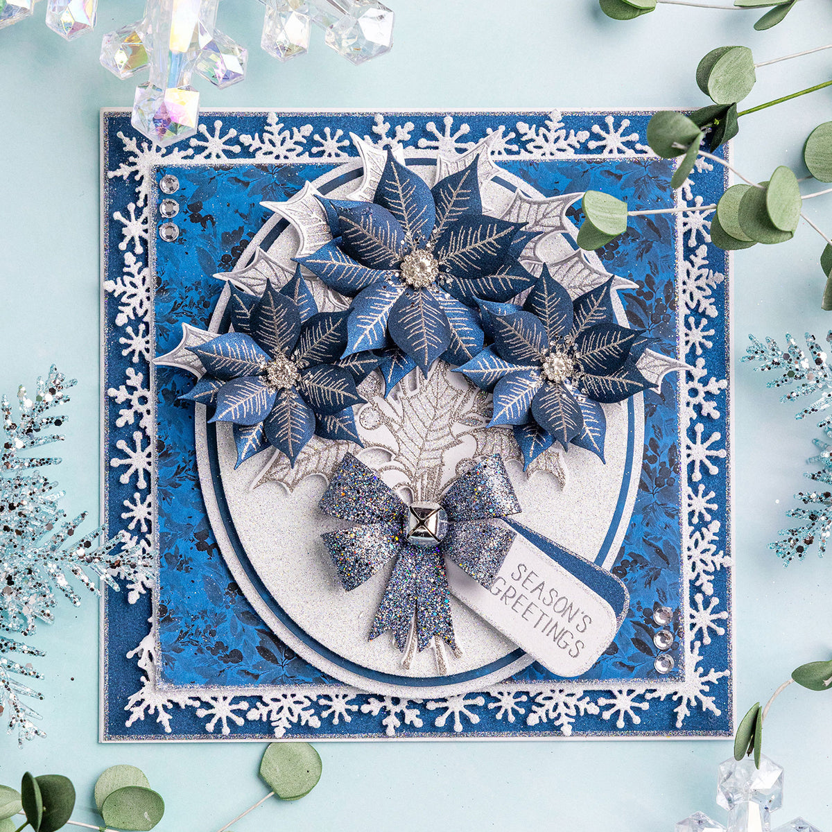 Lapis Lazuli Bouquet - Christmas Build-a-Bouquet Card Tutorial