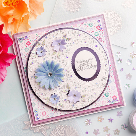 Lilac Daisy Arch - Daisy Collection Card Tutorial