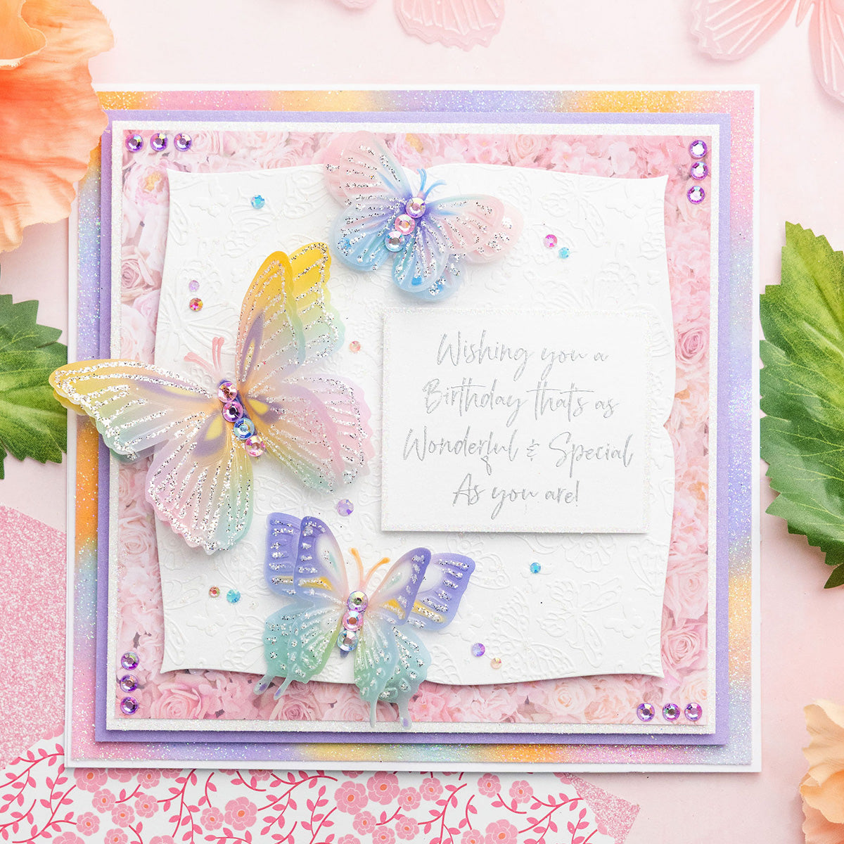 Pastel Butterfly Dreams - Pretty Peonies Card Tutorial