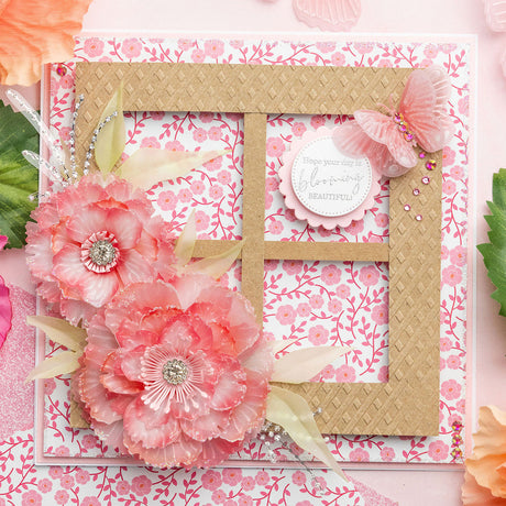 Peony Window - Pretty Peonies Card Tutorial