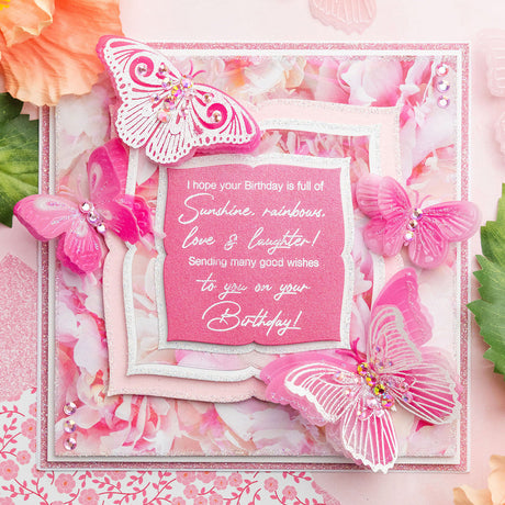 Pink Butterfly - Pretty Peonies Card Tutorial