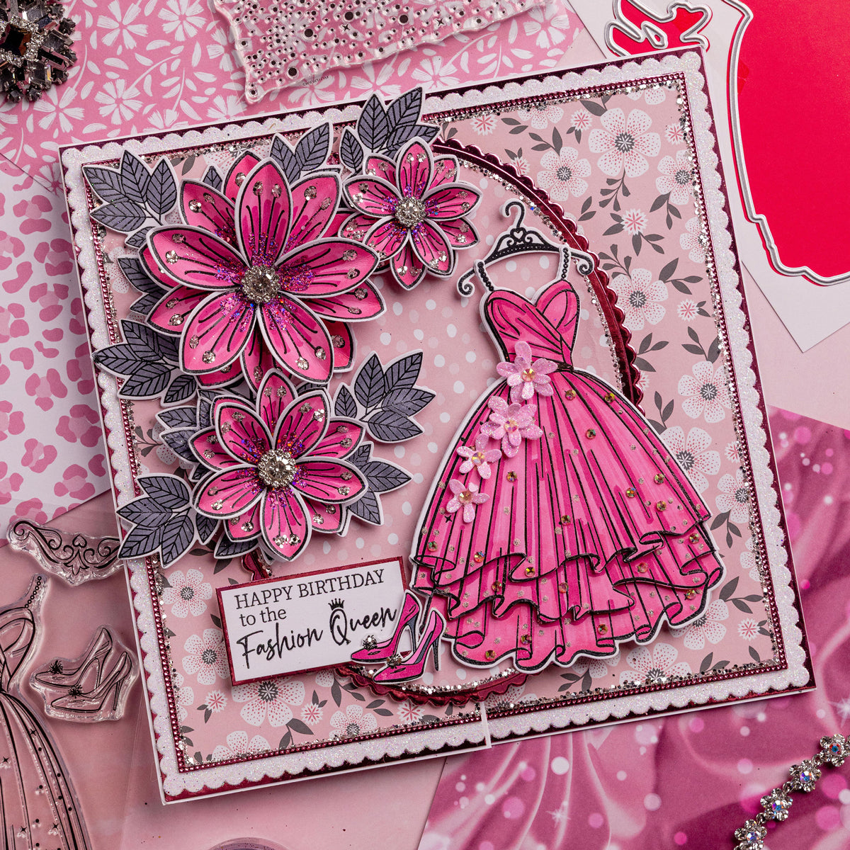 Princess Dress - Chic Boutique Collection Card Tutorial  Chloes Creative  Cards